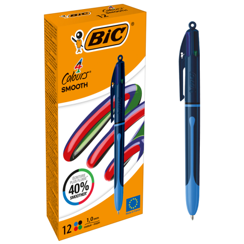 Pix cu mecanism 4 culori smooth drop bic [1]