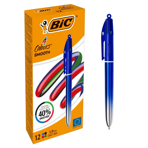 Pix cu mecanism 4 culori smooth grad bic [3]