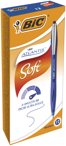 Pix cu mecanism albastru atlantis clic soft bic [2]