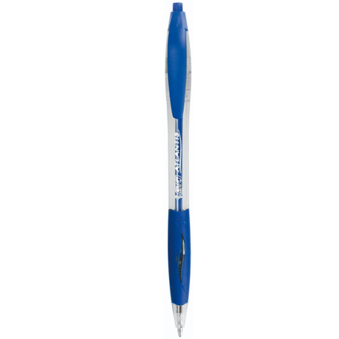 Birotică și Papetărie - Pix cu mecanism albastru grip atlantis clic bic