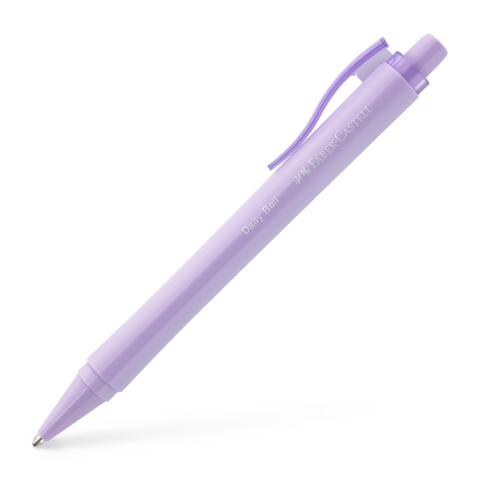 Birotică și Papetărie - Pix cu mecanism albastru xb daily lila faber-castell