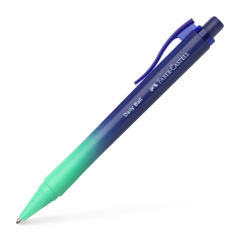 Birotică și Papetărie - Pix cu mecanism albastru xb flow daily albastru-turcoaz faber-castell