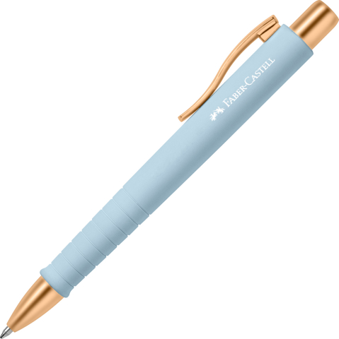 Birotică și Papetărie - Pix cu mecanism bleu-auriu poly ball xb urban faber-castell