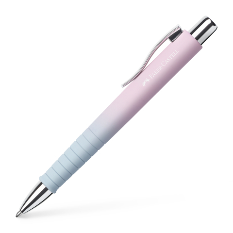 Birotică și Papetărie - Pix cu mecanism flow bleu-roz poly ball xb faber-castell
