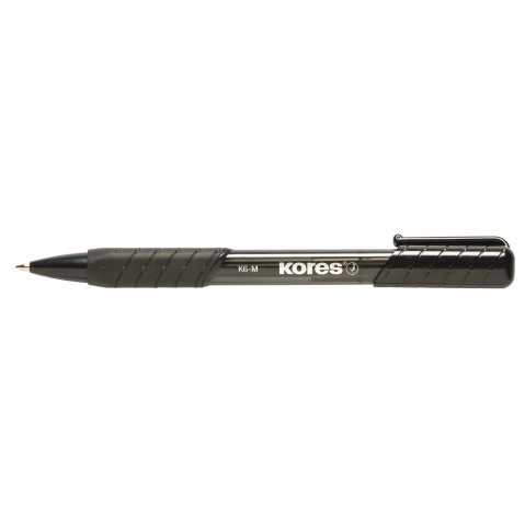 Birotică și Papetărie - Pix cu mecanism negru k6 0.7mm kores