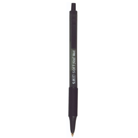 Birotică și Papetărie - Pix cu mecanism negru soft feel bic
