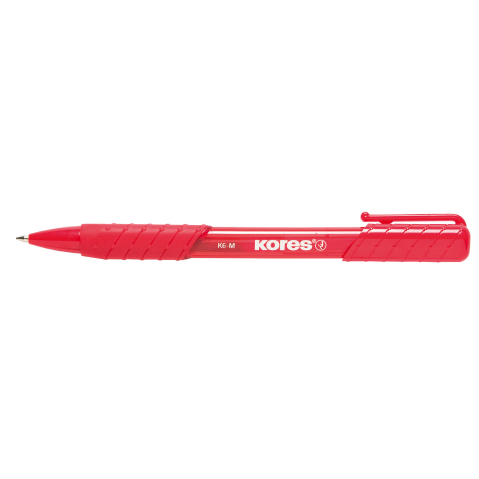 Birotică și Papetărie - Pix cu mecanism rosu k6 1mm kores