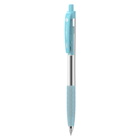 Pix cu mecanism si grip 0,7mm albastru lineum deli [1]