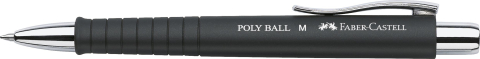 Pix cu mecanism si grip negru poly ball faber-castell [1]