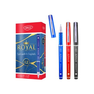 Rechizite Școlare - Pix daco gel royal rosu px266r 12 buc