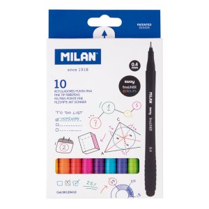 Rechizite Școlare - Pix fineliner set 10 milan 6120410