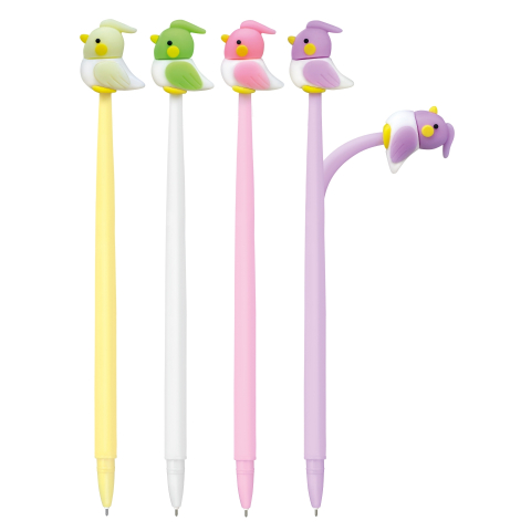 Pix flexibil Happy Birds, varf 0.7 mm, 4 culori asortate , pret/1 buc [1]