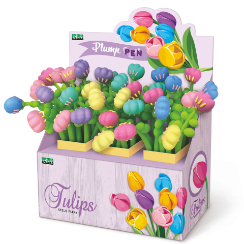 Rechizite Școlare - Pix flexibil Lalea, 2.7x2 cm (36 buc/display), copii varsta 6 ani+,8 ani+