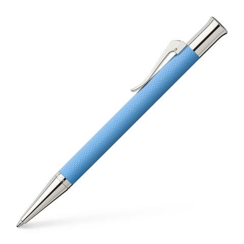 Pixuri pentru Copii si Scoala - Pix guilloche bleu gulf graf von faber-castell