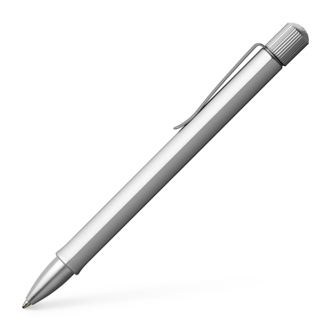 Pixuri pentru Copii si Scoala - Pix hexo argintiu faber-castell