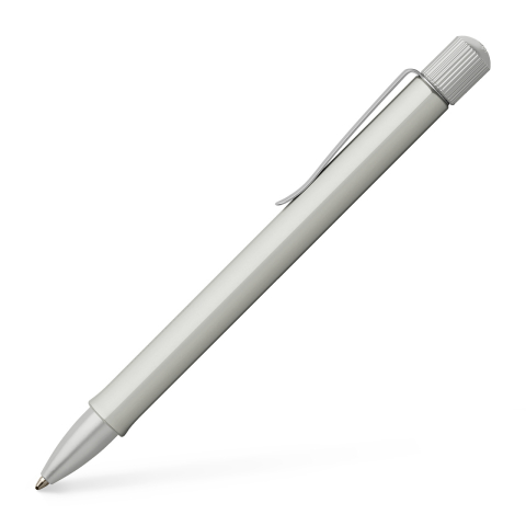 Pixuri pentru Copii si Scoala - Pix hexo argintiu mat faber-castell