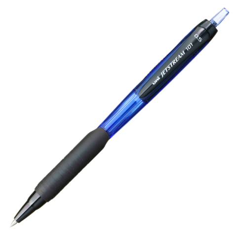 Pix Jetstream Uni-ball SXN-101, 0.7mm, set 5 buc, cu mecanism, corp in culoarea scrisului, grip cauciucat [2]