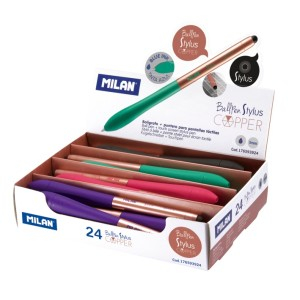 Rechizite Școlare - Pix milan stylus copper 176593924 24 buc