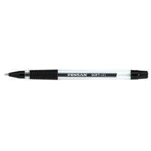 Rechizite Școlare - Pix pensan soft gel 0.7mm negru 12 buc