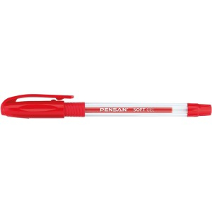 Rechizite Școlare - Pix pensan soft gel 0.7mm rosu 12 buc
