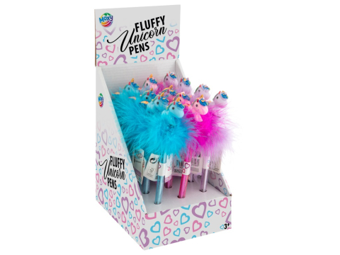 Birotică și Papetărie - Pix puf Unicorn Fluffy  Grafix 