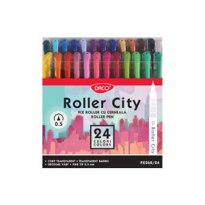 Rechizite Școlare - Pix roller daco set 24 roller city daco px268/24