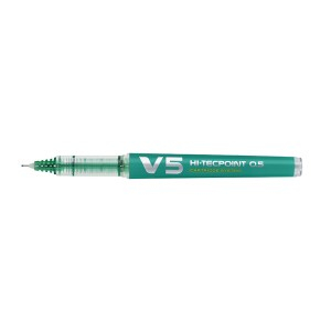 Rechizite Școlare - Pix roller v5 reincarcabil pilot verde