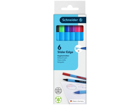 Pixuri pentru Copii si Scoala - Pix Schneider Slider Edge XB 6/portofel diverse culori