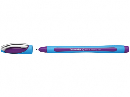 Pixuri cu gel și tehnologia Viscoglide - Schneider - Pix Slider Memo XB, Mov - Micostore.ro