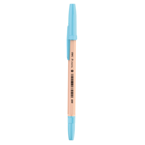 Birotică și Papetărie - Pix unica folosinta 0.7mm corp culori pastel albastru deli