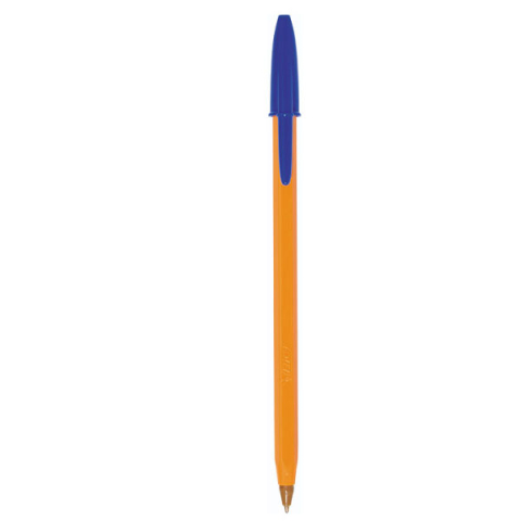 Birotică și Papetărie - Pix unica folosinta albastru (bucata) orange bic