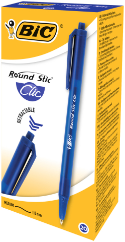 Pix unica folosinta albastru round stic clic bic [2]