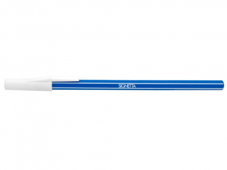 Birotică și Papetărie - Pix unica folosinta, grosime scriere 0.7 mm, albastru, corp flexibil, din plastic Signetta ICO
