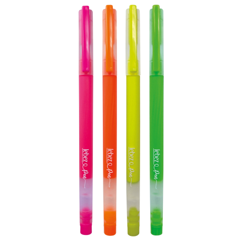 Pixuri cu gel Neon, varf 0.8 mm, 4 culori (blister), copii varsta 3 ani+,6 ani+,8 ani+ [1]