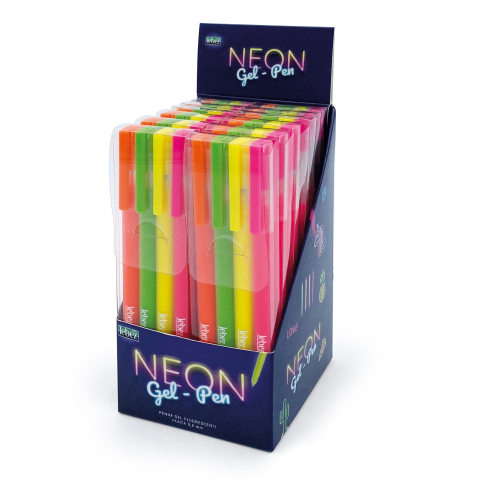 Pixuri cu gel Neon, varf 0.8 mm, 4 culori (blister), copii varsta 3 ani+,6 ani+,8 ani+ [2]