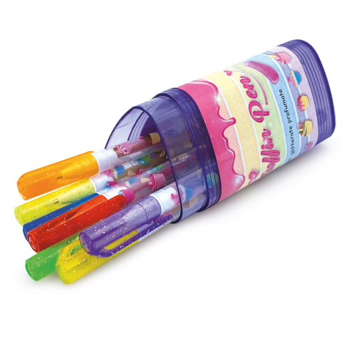 Pixuri cu sclipici parfumat, in carcasa, 12 culori  varsta 3 ani+,6 ani+,8 ani+ [1]