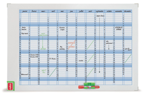 Organizare, arhivare, prezentare - Planner magnetic lunar 90*60 cm performance nobo