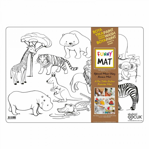 Desene de Colorat, Fise si Planse Reutilizabile - Desene de Colorat, Fise de Colorat si Planse - Animale Salbatice