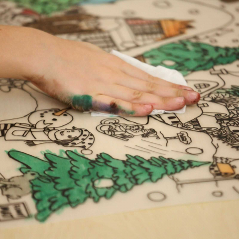 Desene de Colorat, Fise de Colorat si Planse - Activitati de Iarna [3]