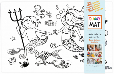 Planse si imagini de colorat pentru copii, reutilizabile - Sirena. [0]