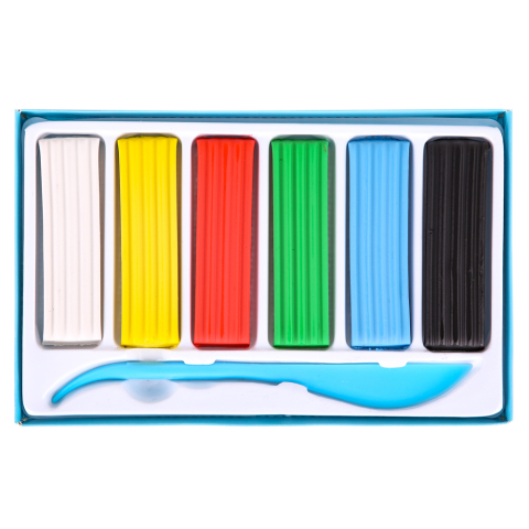 Plastilina 6 culori 120g deli [1]