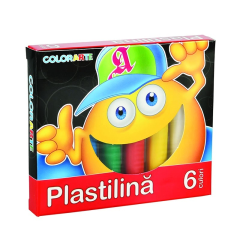 Plastilină, Pastă modelaj, Lut - Plastilina Colorarte 300015, set 6 culori
