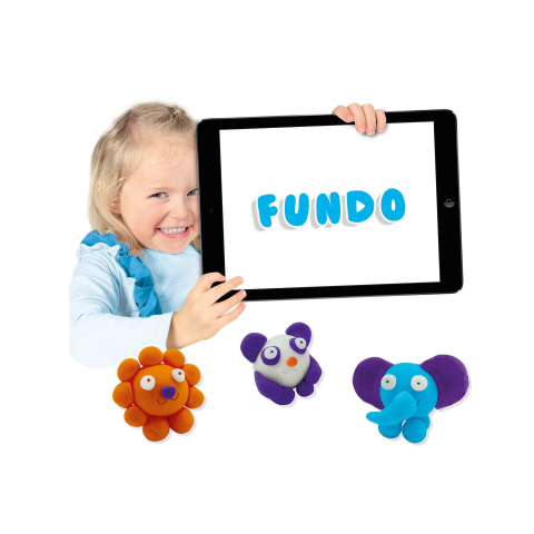 Plastilina colorata vegana FunDo - Animale salbatice (3 x 90 gr - 1 x 40 gr), copii varsta 3 ani+,6 ani+ [3]