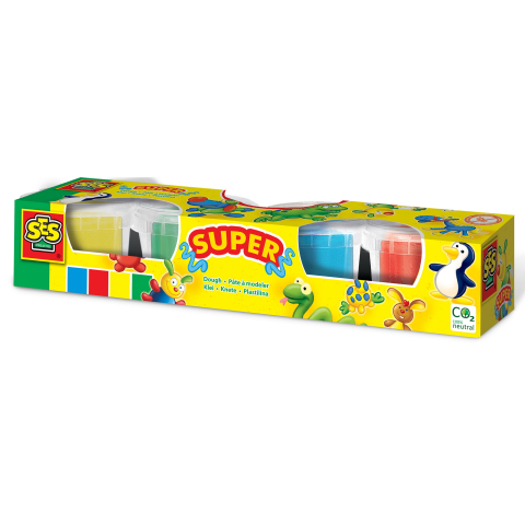 Plastilina extrem de sarata - 4 x 90 gr, copii varsta 2 ani+ [4]