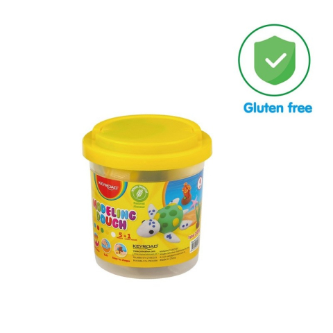 Plastilina Keyroad Dough KR971498, 5x20g, alb, galben, rosu, verde, albastru, + matrita, 5 culori [1]