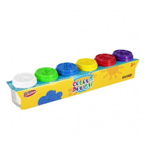 Art & Craft si Artizanat - Plastilina Mega Creative Colour Dough 545751, 5x6x5cm, 6x56g, set 6 culori