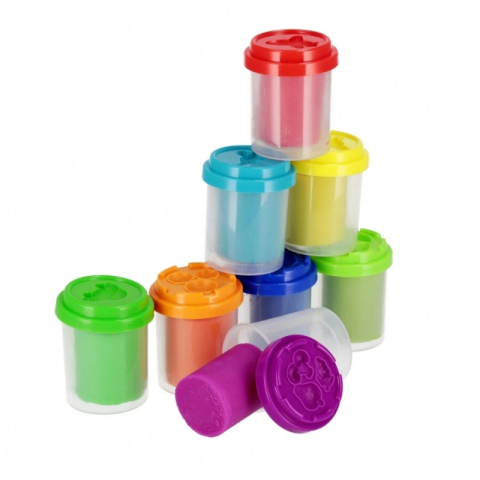 Plastilina Mega Creative Colour Dough 545756, 5x6x5cm, 8x56g, set 8 culori [2]
