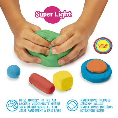 Plastilina inteligenta Carioca Modelight DiY - dovleac [2]