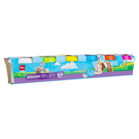 Plastilina pentru Copii, Pasta de Modelaj si Lut - Plastilina modelaj 6 culori x 100g deli