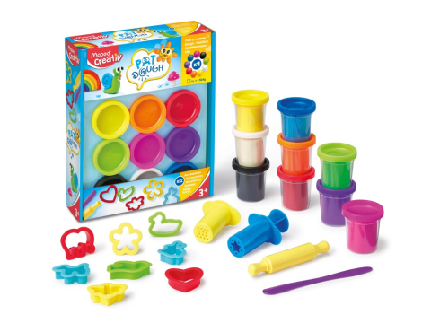 Plastilină Pat'Dough 9 culori + 12 accesorii [1]